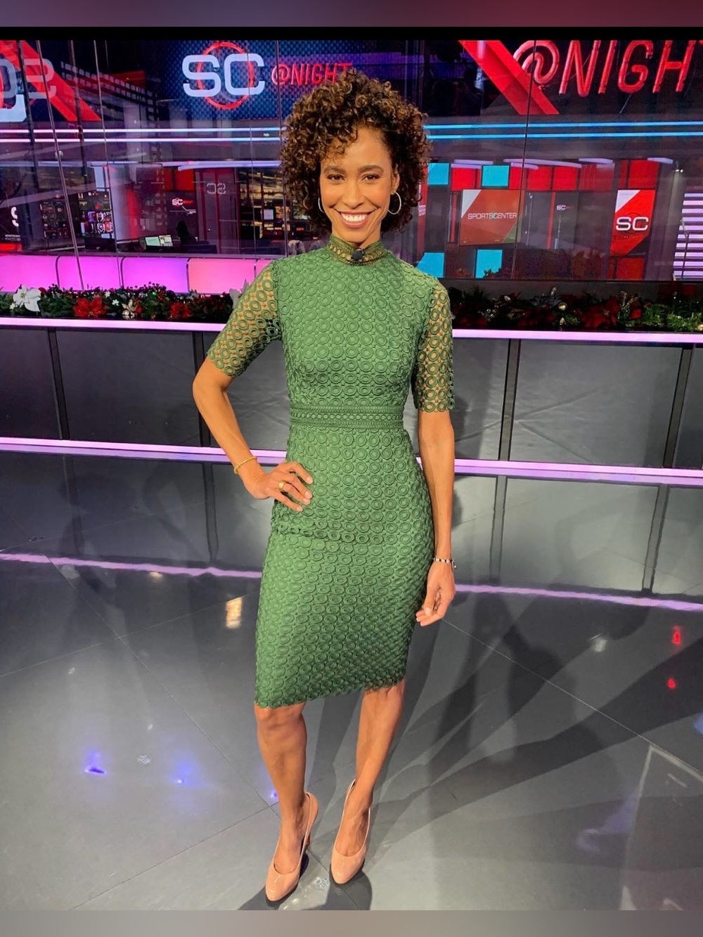 Sage Steele ESPN News Reporter Life Size Cardboard Cutout Free Shipping!